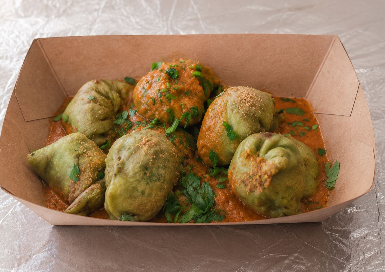 Gebackene Veggie Momo